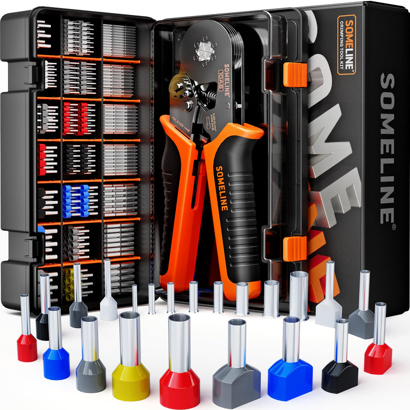SOMELINE® Ferrule Hexagonal Crimping Tool Kit, 21 Sizes Ferrules, 24-8