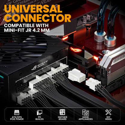 SOMELINE® Crimping Tool Connector Kit, 41 Types of Connectors (2.54-4.2mm), Compatible with Molex Mini-Fit Jr 4.2mm, Standard .062" (3.68mm), Dupont 2.54mm, KF2510 and KK254, Crimper for 30-16 AWG Wire