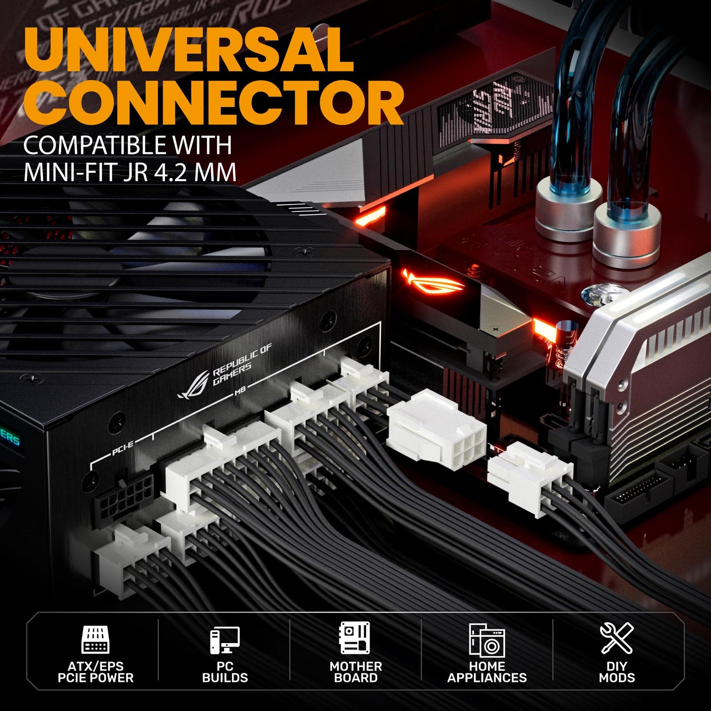 SOMELINE® Crimping Tool Connector Kit, Compatible with Mini-Fit Jr 4.2mm Pitch (2-16 Circuits) Connectors and 24-16 AWG Terminal, 30-16 AWG Crimping Pliers for Molex Mini-Fit Jr, 2.54mm, KF2510