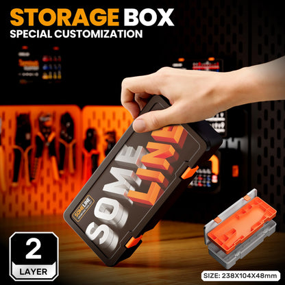 SOMELINE® Automotive Wire Connectors Crimp Tool Kit, Crimper for 24-14 AWG Non-Insulated Quick Disconnect Terminals, with 2-6 Pin 2.8mm Plugs & Sockets