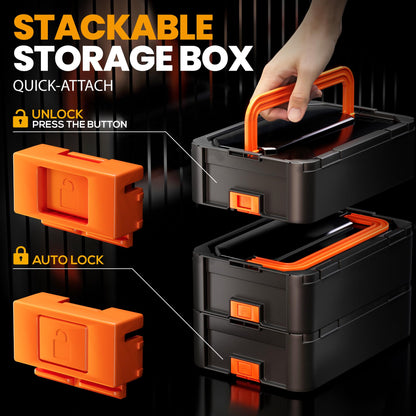 SOMELINE® Hexagonal Crimping Pliers Set, 36 Types [0.25-10mm²] Wire end ferrules Set, with Hexagonal Wire end Ferrule Pliers and Automatic Stripper, Crimping Pliers -Stackable Storage Box